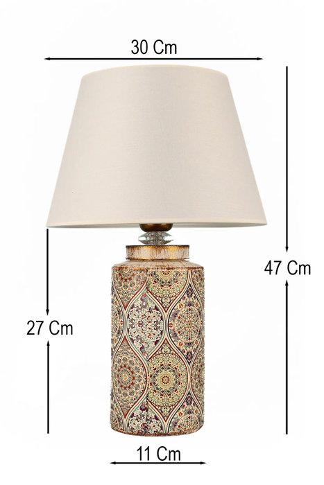 Opviq BK050 Lámpara de Mesa de Cerámica Multicolor Opviq BK050 Lámpara de Mesa de Cerámica Multicolor